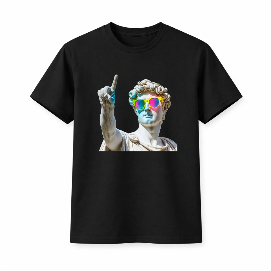 "First Neon David Pop" Graphic T-Shirt