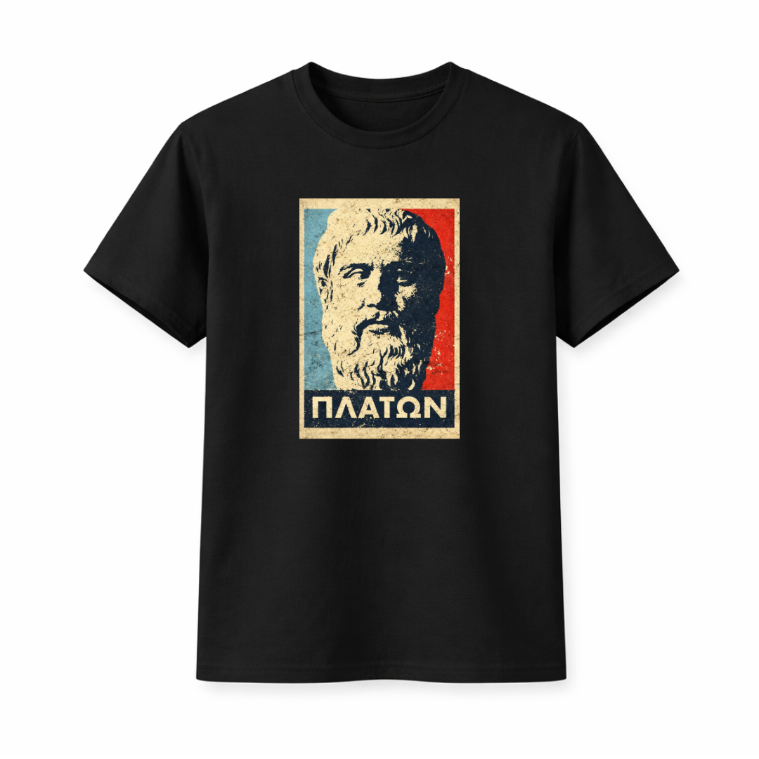 "Plato Vintage Poster" Graphic T-Shirt