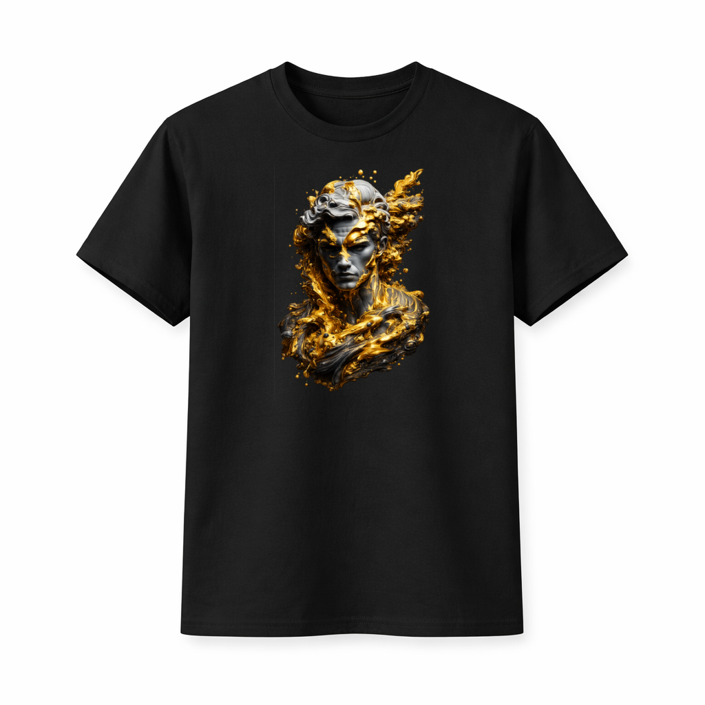 "Golden Fury Bust" Graphic T-Shirt