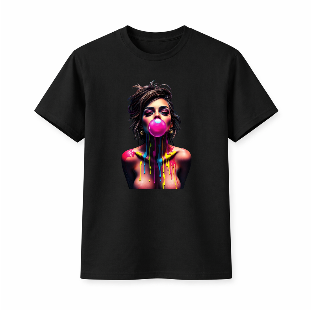 "Neon Drip Pop" Graphic T-Shirt