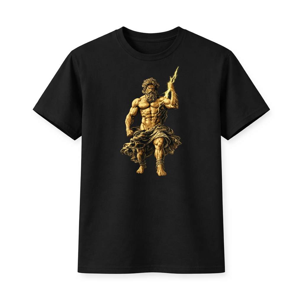 "Zeus Lightning" Graphic T-Shirt