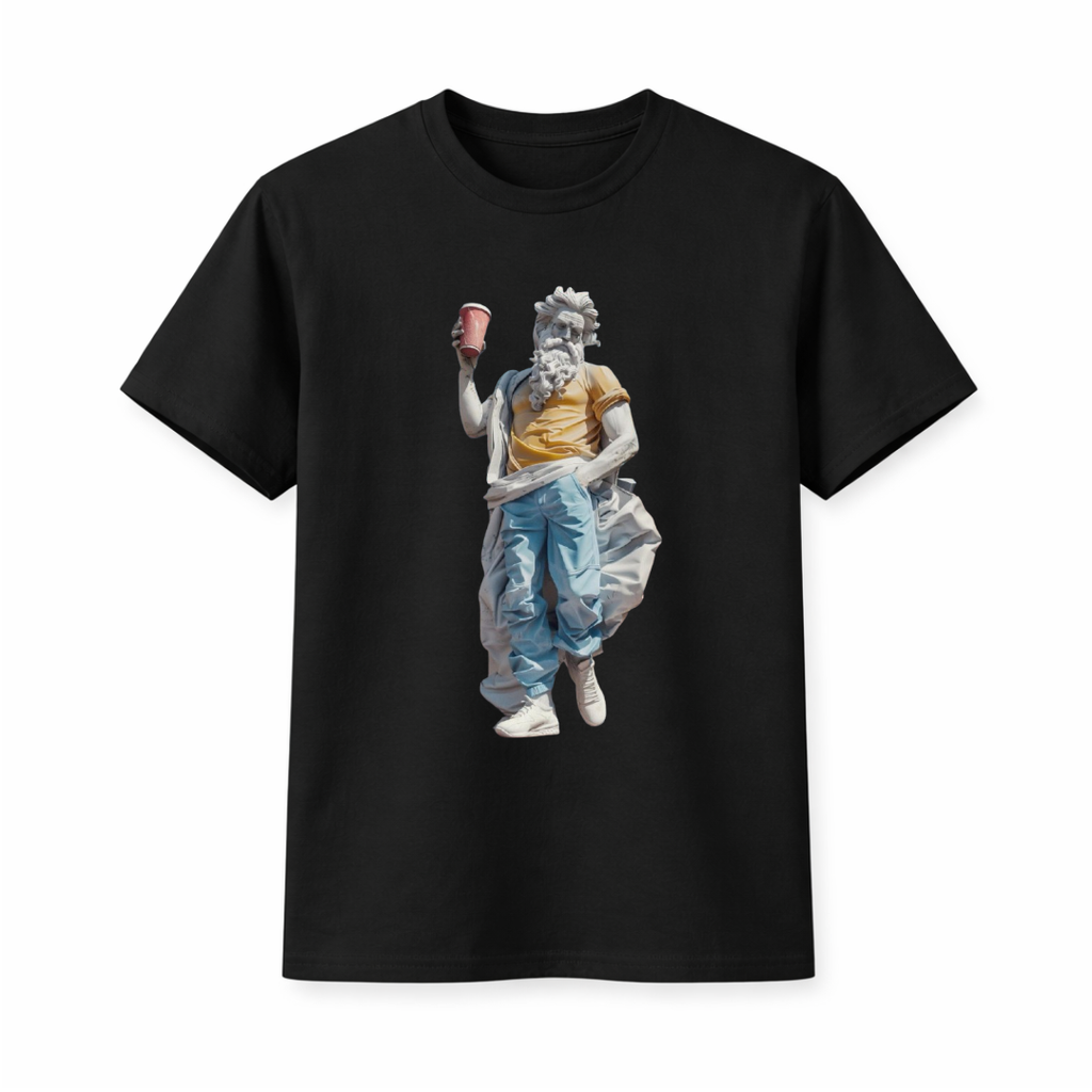 "Street Zeus" Casual Graphic T-Shirt