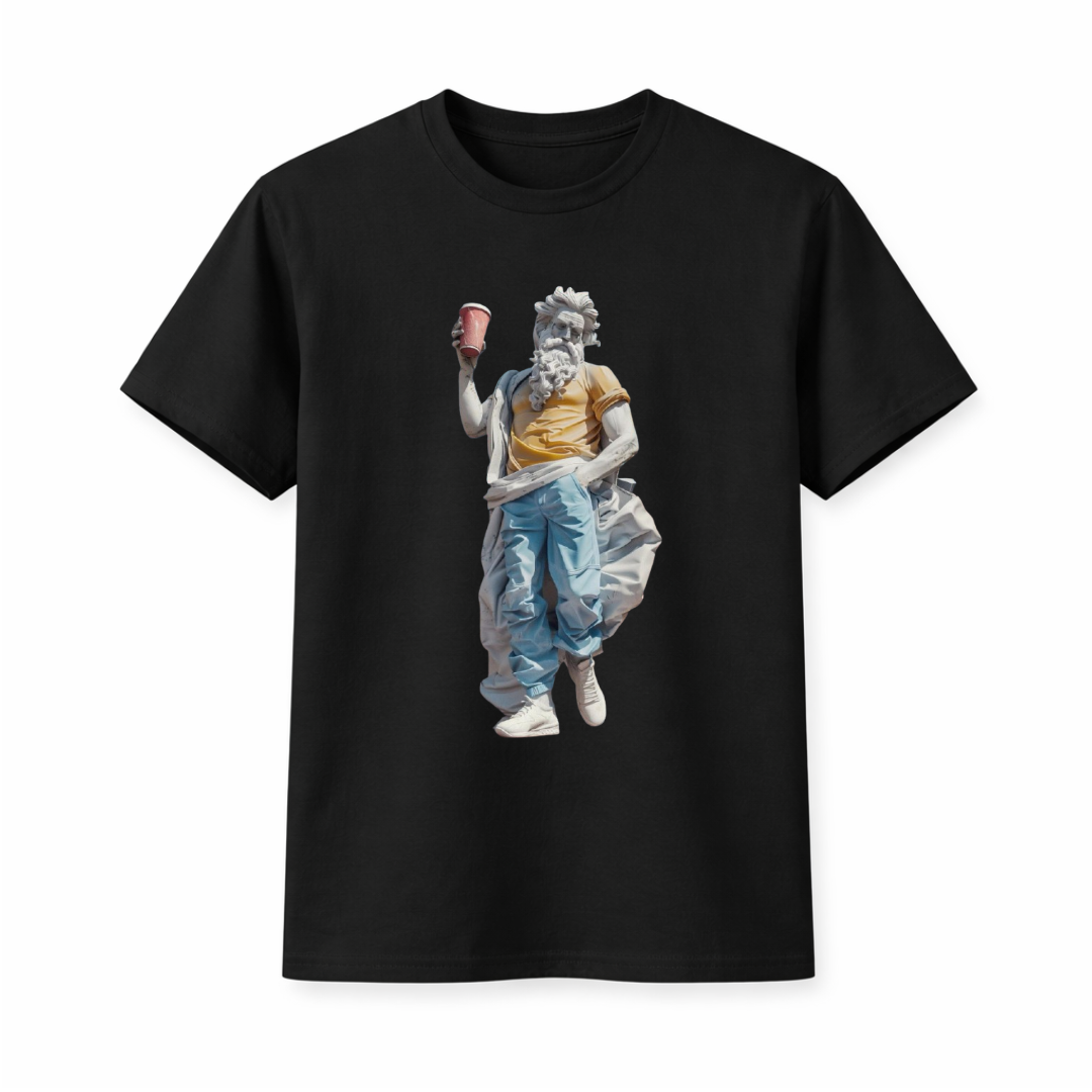 "Street Zeus" Casual Graphic T-Shirt