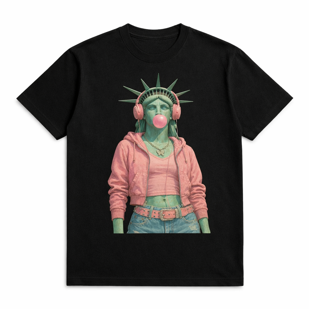 "Statue of Liberty Pop" Street Graphic T-Shirt