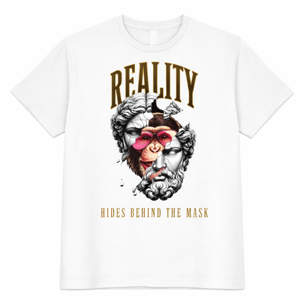 "Reality Hides Behind The Mask" – Graphic T-Shirt