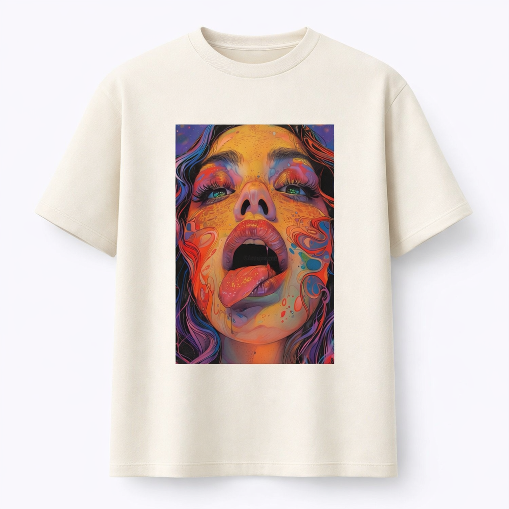"Psychedelic Portrait" Graphic T-Shirt