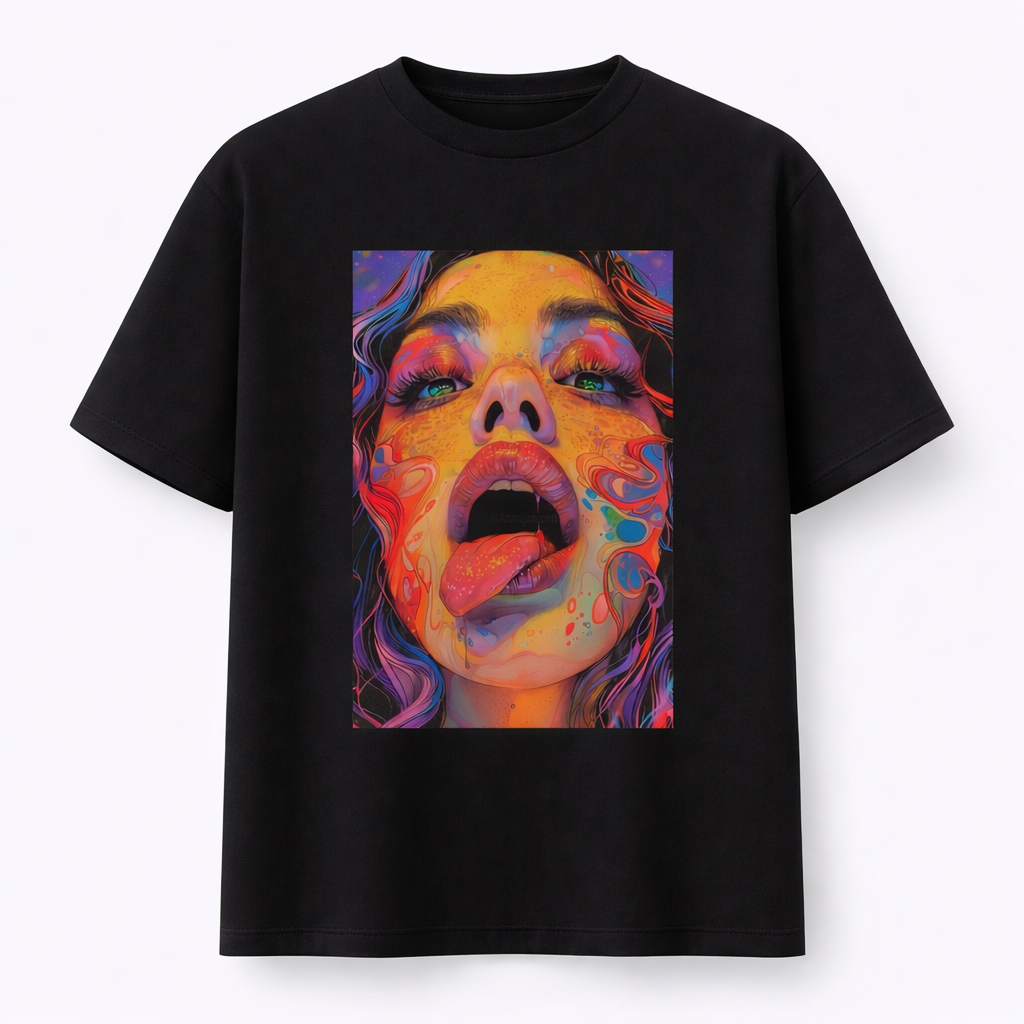 "Psychedelic Portrait" Graphic T-Shirt