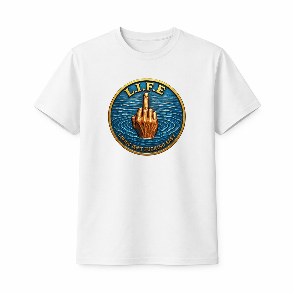 "L.I.F.E" Statement Graphic T-Shirt – Black