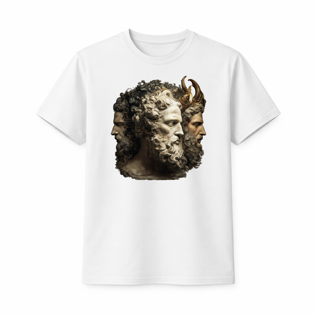 "Tri-Head-Mythology" Graphic T-Shirt