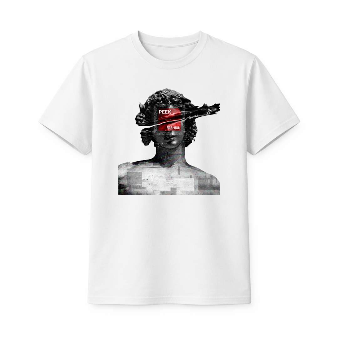 "Glitch Statue" Graphic T-Shirt