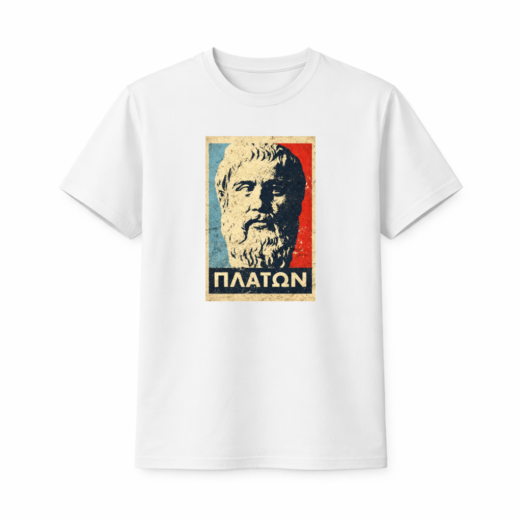 "Plato Vintage Poster" Graphic T-Shirt