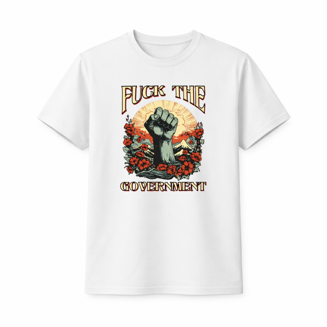 "Fck the Government" Statement Graphic T-Shirt
