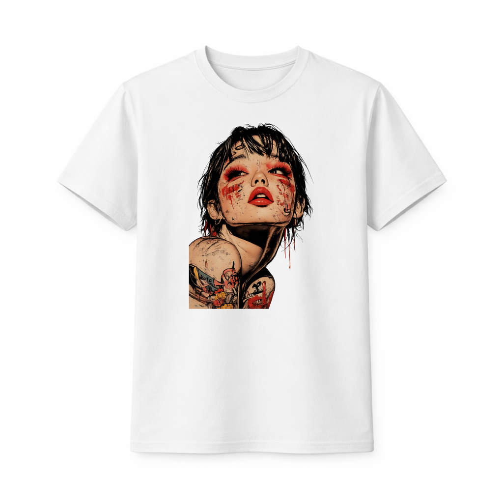 "Ink Rebel" Portrait Graphic T-Shirt